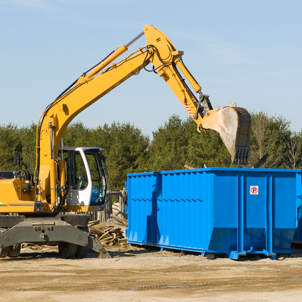 can i choose the location where the residential dumpster will be placed in Westfield